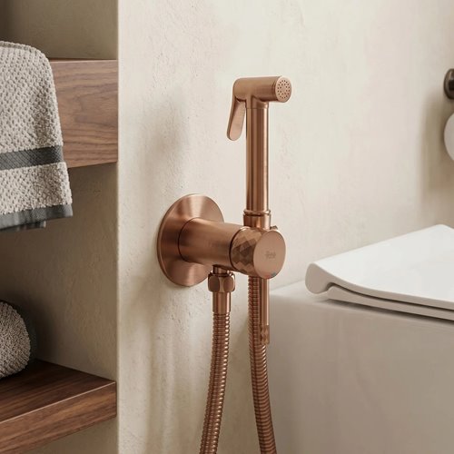 Bateria bidetowa Rea Lungo Diamond miedź szczotkowana REA-B3331 zdjęcie 6
