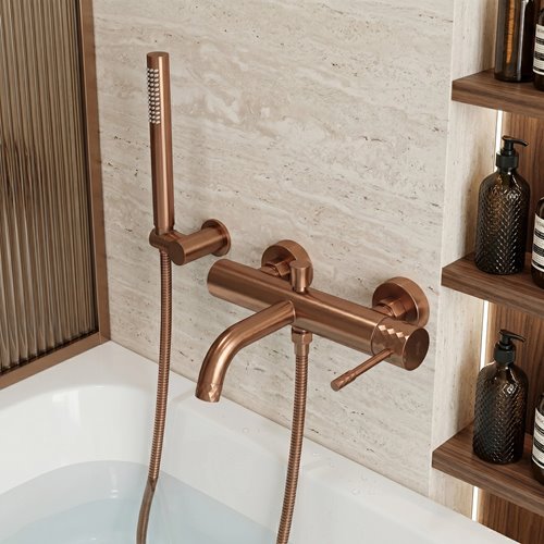 Bateria wannowa Lungo Diamond Rea miedź szczotkowana REA-B2245 zdjęcie 4