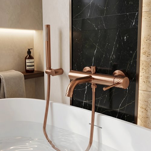 Bateria wannowa Lungo Diamond Rea miedź szczotkowana REA-B2245 zdjęcie 7