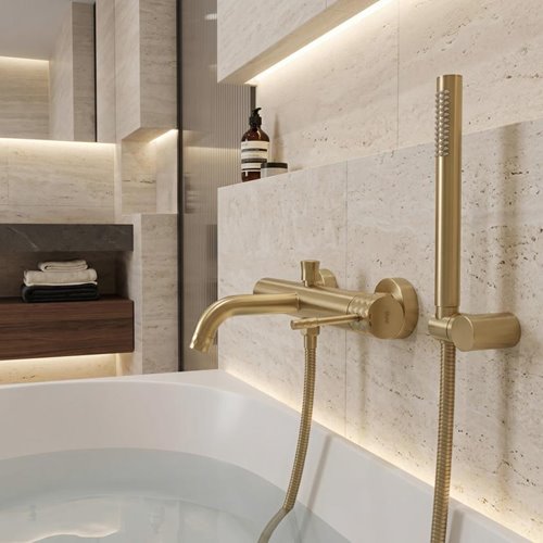 Bateria wannowa Lungo Diamond Rea złoto szczotkowane REA-B2244 zdjęcie 5
