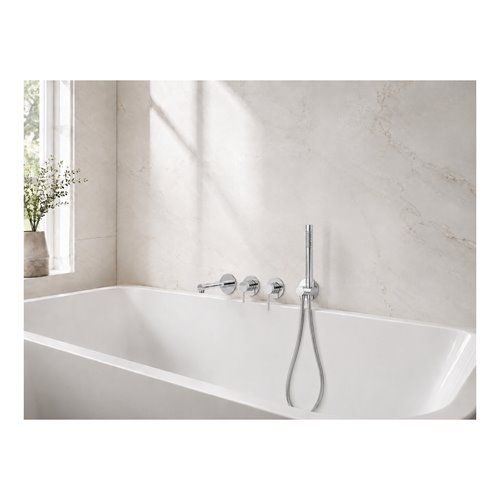 Chromowana bateria wannowa Corsan Lugo