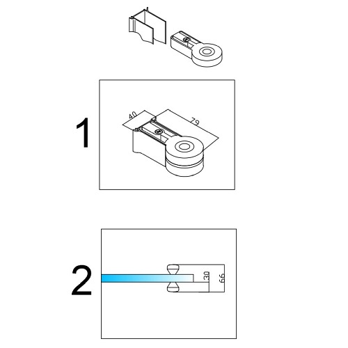 Czarna kabina prysznicowa drzwi składane kwadratowa 80x80 BS05A