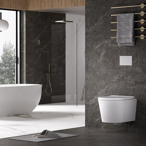 Biała miska wc wisząca Rimless Elite 2 ELITE-WH-02 Tornado Hydrosan