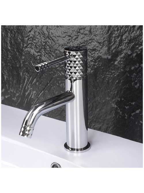 Bateria umywalkowa Rea Lungo Diamond Chrom