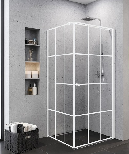 Kabina prysznicowa 90x90 prawa Superia White New Trendy K-0795