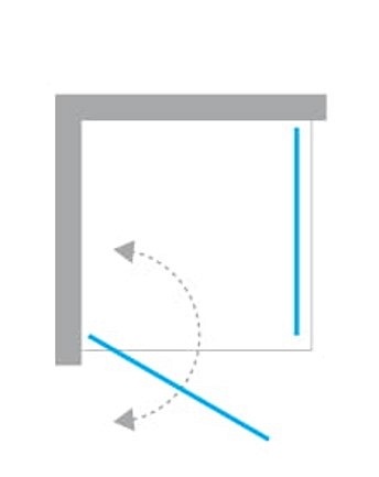 Czarna kabina prysznciowa 100x100 D-0232A/D-0116B New Soleo Black New Trendy