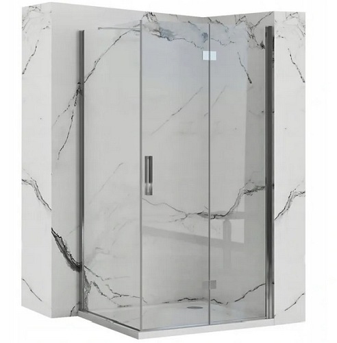 Kabina prysznicowa drzwi składane 100x90 Molier Chrome Rea