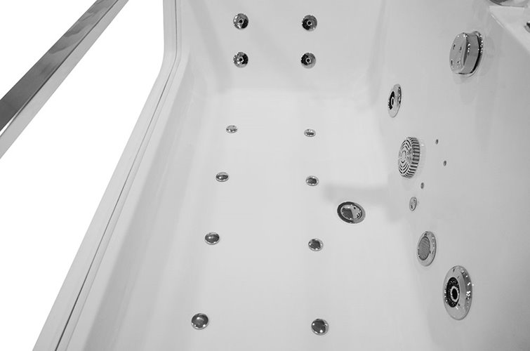 Wanna z hydromasażem przyścienna 176x85 cm MO-0054