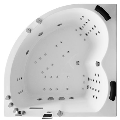 Wanna spa z hydromasażem narożna 150x150 cm MUE-0032A LEWA