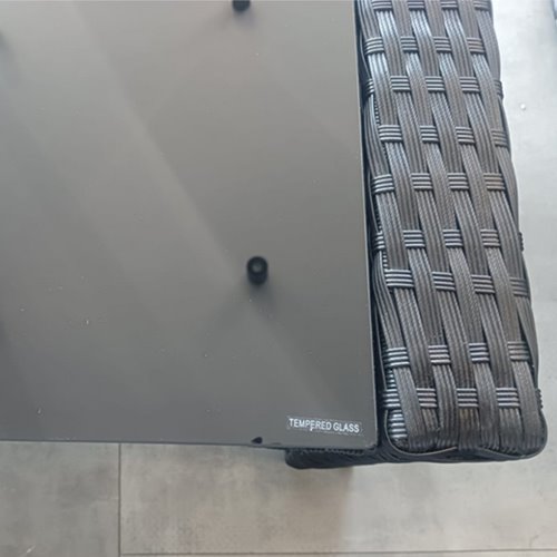 Meble ogrodowe z technorattanu sofa, stół, fotele zestaw Lagos