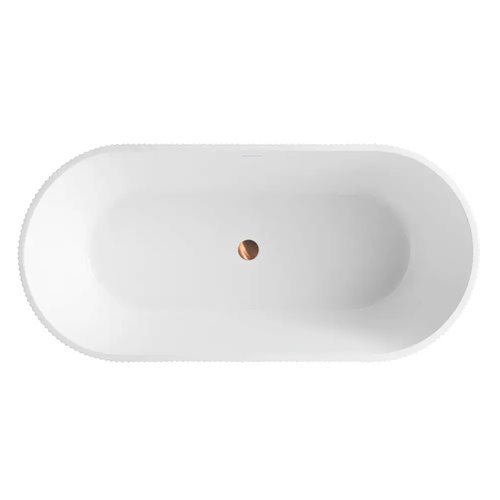 Wanna wolnostojąca ryflowana owalna 170 cm Ofelia Rea zdjęcie 10