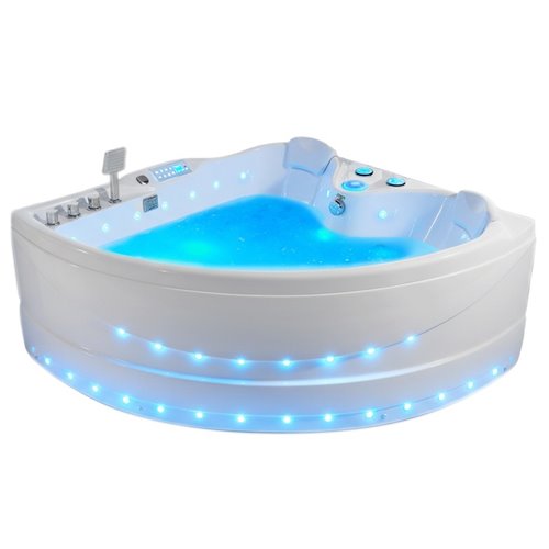 Wanna narożna z hydromasażem narożna 150x150 cm Roma 764 Hydrosan Prawa