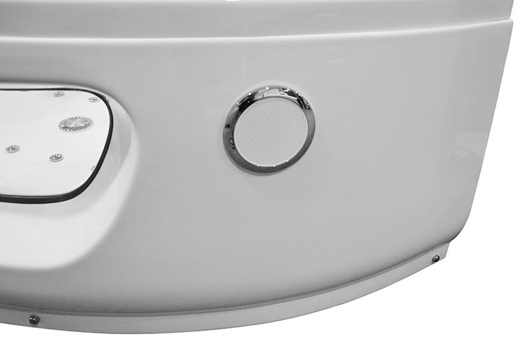 Wanna z hydromasażem narożna Turbo 140x140 cm MO-1001