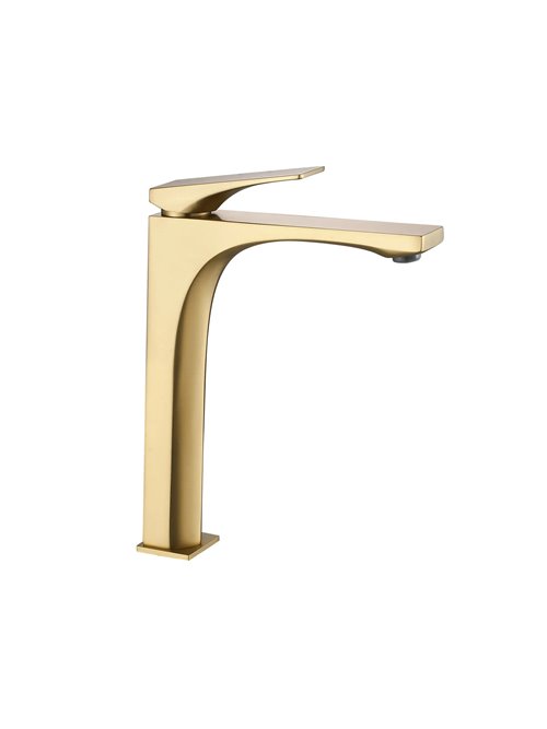 Bateria umywalkowa wysoka Joe Rea złoto szczotkowane