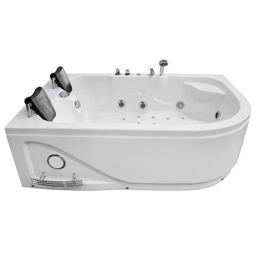 Wanna z hydromasażem dwuosobowa 180x120 cm MO-1631 Lewa