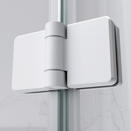 Biała kabina prysznicowa drzwi składane prostokątna 100x80 KZ12B