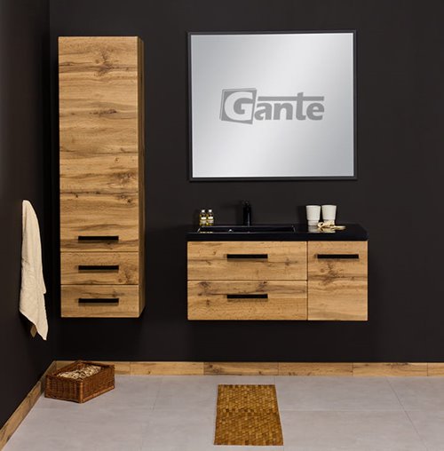 Szafka łazienkowa wisząca potrójna seria Fokus Loft Gante