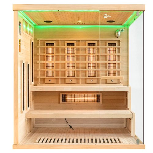 Sauna na podczerwień 4 osobowa + kamienie solne 180X160X200CM MO-EP4RSL XL Infrared Mazur