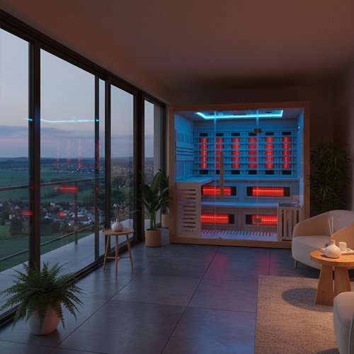 Sauna Combo na podczerwień + fińska 6-osobowa 200x160 cm Helsi2 8KW