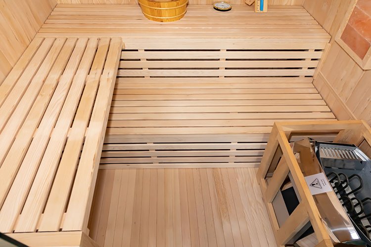 Sauna sucha fińska piec 4,5 KW Harvia BC45 + kamień solny 150X150X200CM MO-EA3S XL Mazur