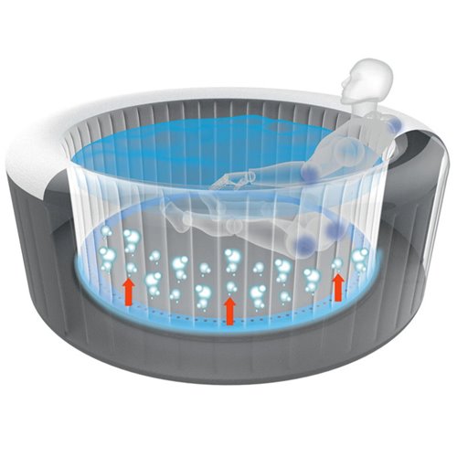 Dmuchane jacuzzi ogrodowe basen Spa 204x70 cm Vancouver Avenli