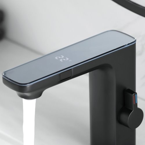 Czarna bateria bezdotykowa automatyczna F14-BL LCD