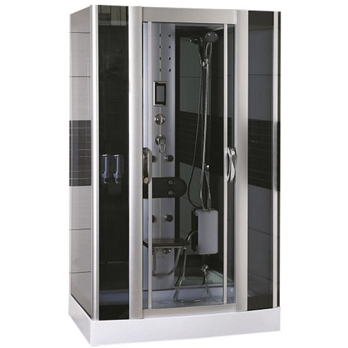 Prostokątna kabina z hydromasażem 125x90 cm MO-09938B
