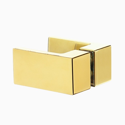 Zlota kabina pięciokątna 80x80 lewa EXK-3840 Avexa New Trendy Gold Shine