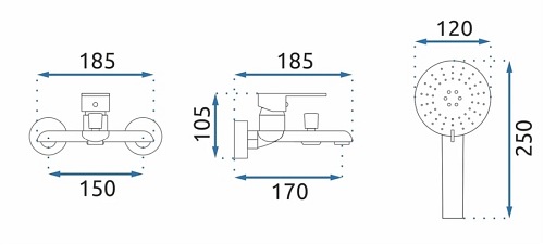 Bateria wannowa Bloom Black Gold Rea