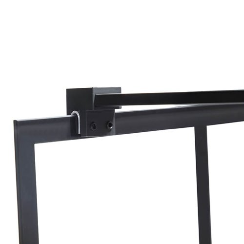 Czarna ścianka prysznicowa 80 cm SH05B szkło 8mm