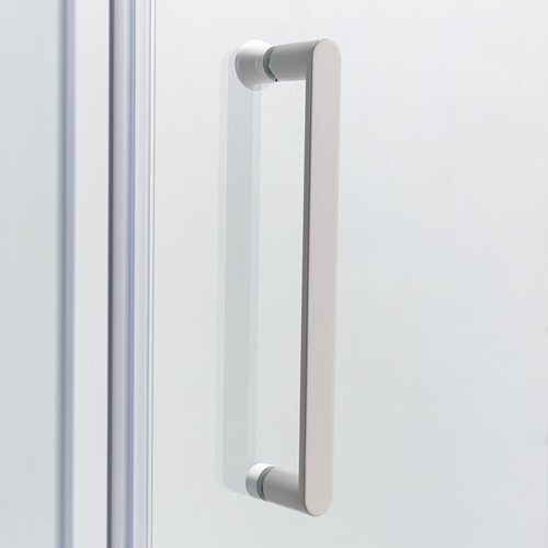 Biała kabina prysznicowa pięciokątna 80x80 drzwi uchylne KZ91A