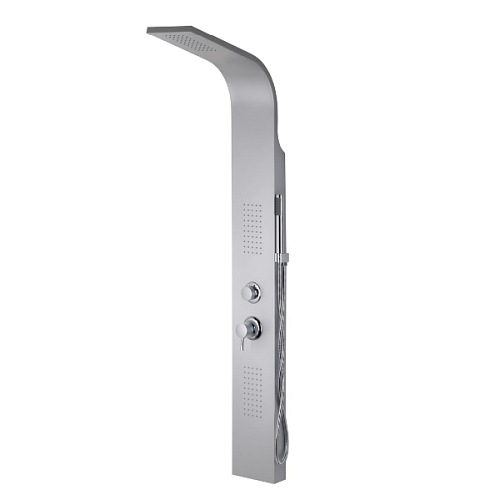 Panel natryskowy z hydromasażem kolor srebrny Alto Corsan