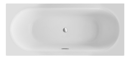 Prostokątna wanna do zabudowy Vitae Slim+ Besco 160 cm komplet syfon+ przelew