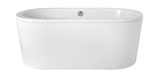 Wanna wolnostojąca do zabudowy syfon chrom z przelewem Victoria 160 Besco