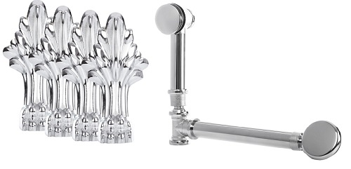 Zestaw nogi + drenaż CR wanna Antica Kerra