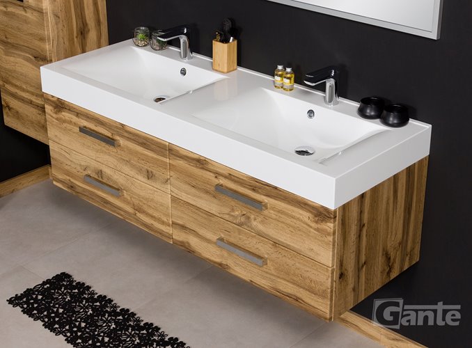 Szafka wisząca z umywalką 140/50/4 NADIA seria Fokus NE