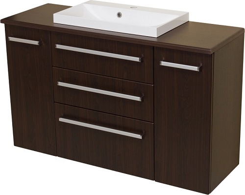 Szafka z umywalką 120/39/C3 FKS seria Fokus Wenge Mat