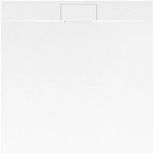 Brodzik kwadratowy biały struktura kamienia smc 90x90 Bazalt White Rea