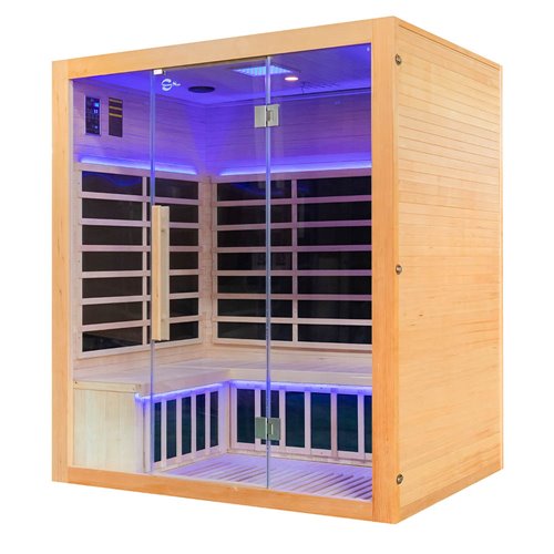 Sauna na podczerwień full carbon 175X130X200CM MO-EA4T-B Mazur