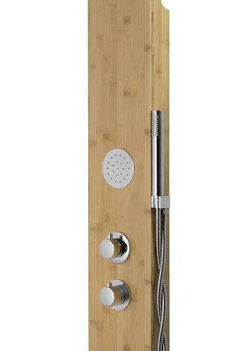 Bali Corsan panel natryskowy bambusowy chrom bateria termostat B-231