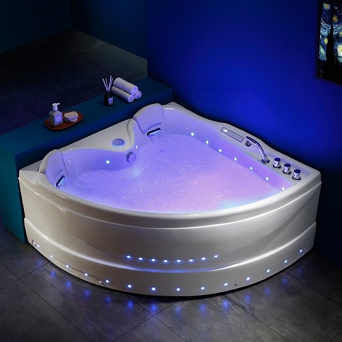 Wanna narożna z hydromasażem 150x150 Roma 764 Hydrosan