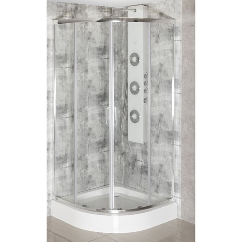 Kabina prysznicowa z niskim brodzikiem 80x80 Aruba Kerra