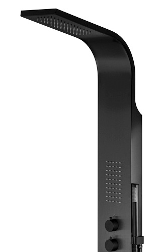 Panel natryskowy w kolorze czarnym S-003 Samsara Corsan