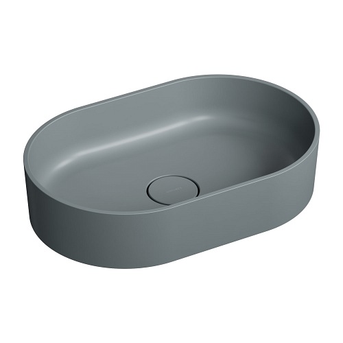 Omnires Ovo M+ umywalka nablatowa ash grey 55x36 cm OVOUNAG