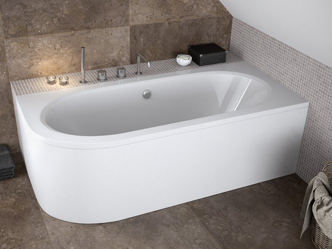 Wanna asymetryczna akrylowa Avita Besco 150 cm Prawa