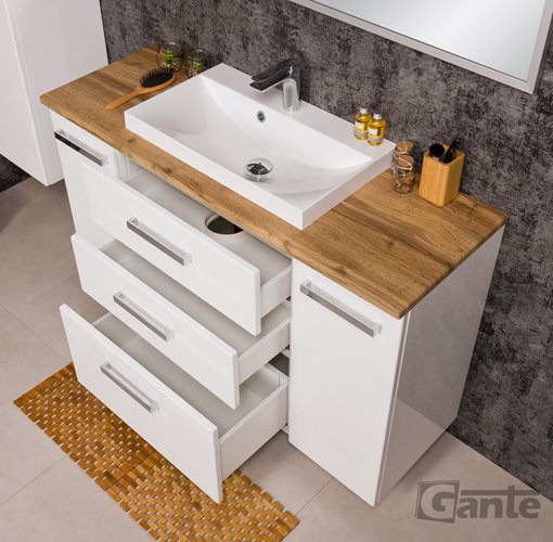 Szafka wisząca z umywalką 120/39C3 Liv seria Fokus B