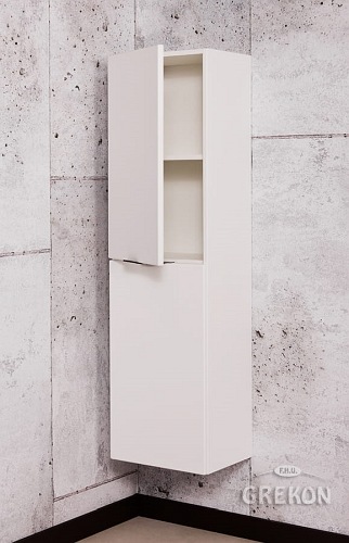 Biały słupek łazienkowy wiszący Victa