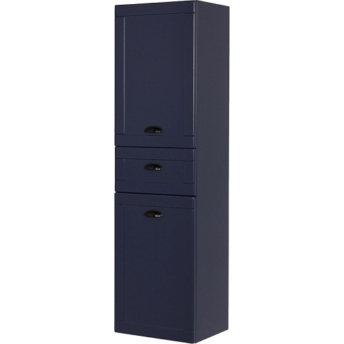 Słupek łazienkowy wiszący granatowy mat 143x40 seria Grend Gante