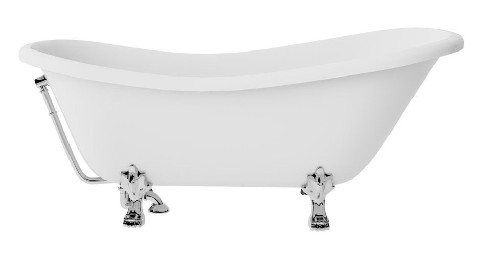 Wanna wolnostojąca 170 nogi chrom Otylia Besco WKO-170W+CH