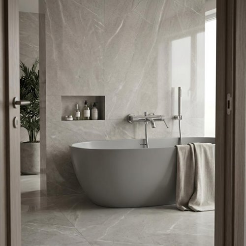 Chromowana bateria wannowa Rea Venti chrom REA-B9752 zdjęcie 8